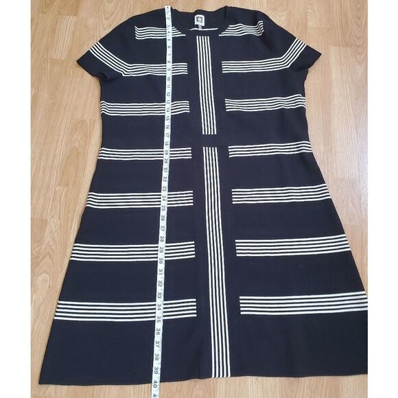 Anne Klein Striped Short Sleeve Midi Dress - Picture 8 of 12